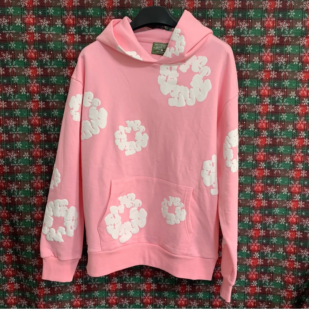Readyusde X Denin Tears Cotton Printed Lons Sleeve Hoodie Pink
Women' s